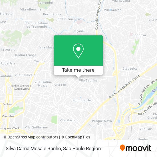Silva Cama Mesa e Banho map