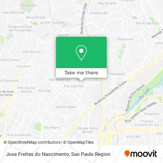 Jose Freitas do Nascimento map