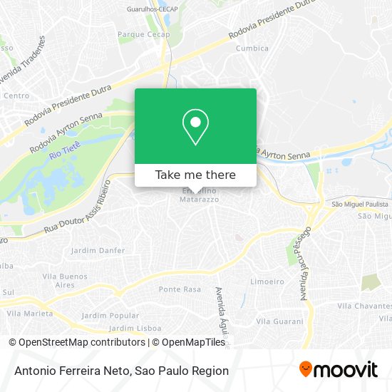 Antonio Ferreira Neto map