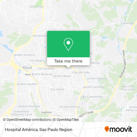 Hospital América map