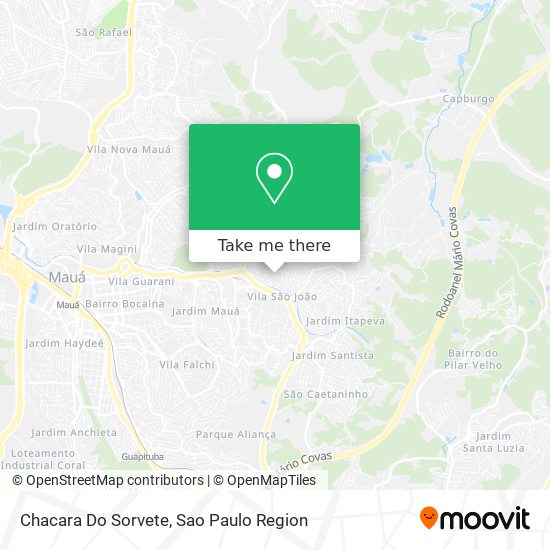 Chacara Do Sorvete map