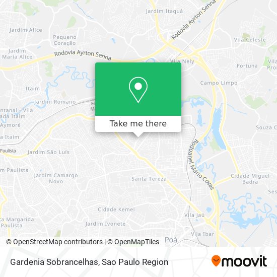 Gardenia Sobrancelhas map