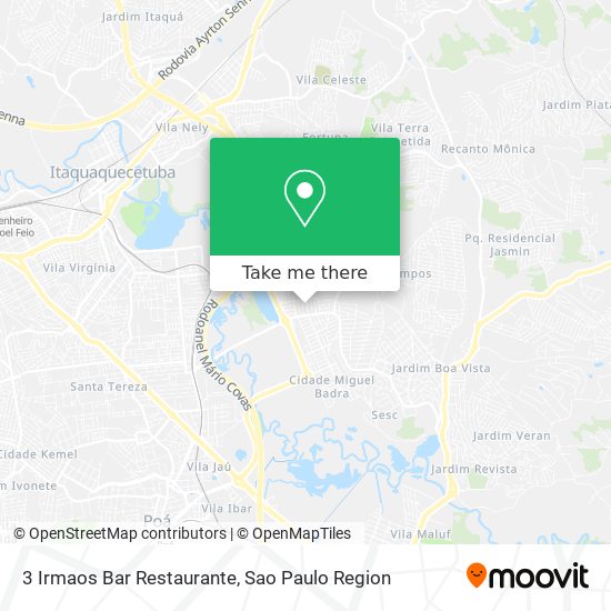 Mapa 3 Irmaos Bar Restaurante