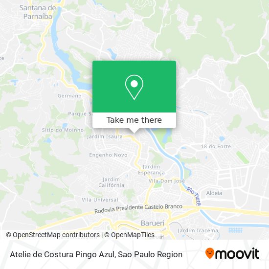 Atelie de Costura Pingo Azul map