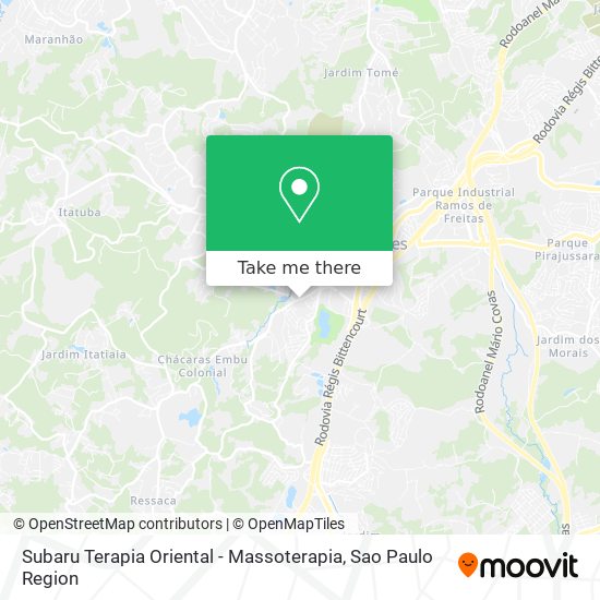 Subaru Terapia Oriental - Massoterapia map