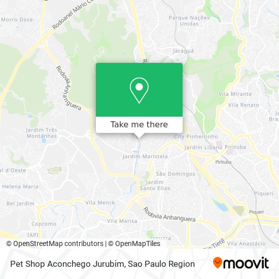 Mapa Pet Shop Aconchego Jurubim