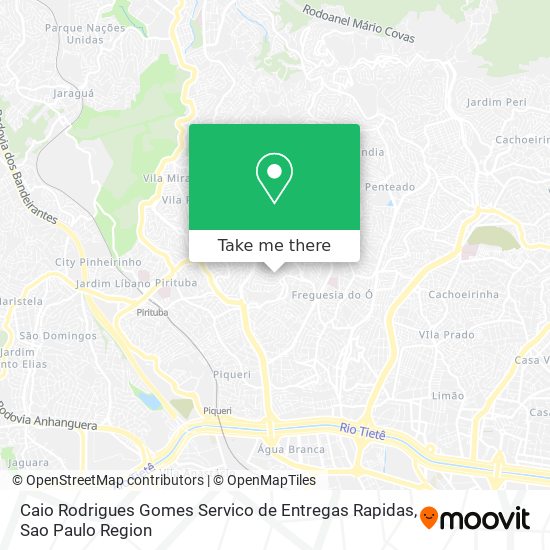 Caio Rodrigues Gomes Servico de Entregas Rapidas map