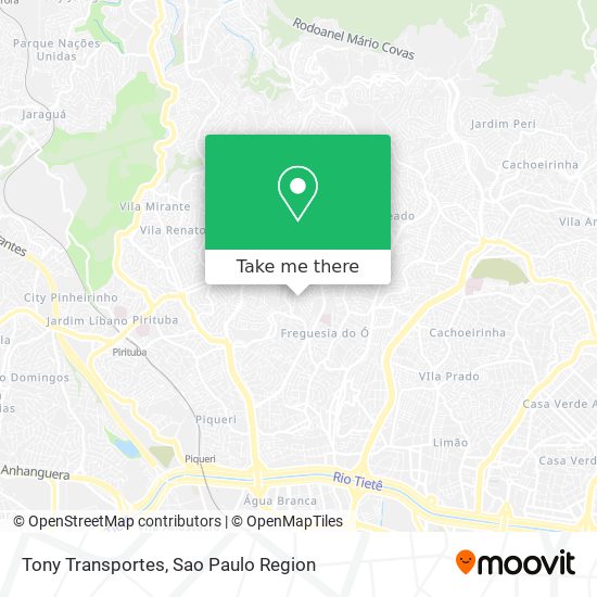 Mapa Tony Transportes