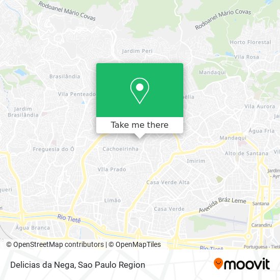 Mapa Delicias da Nega