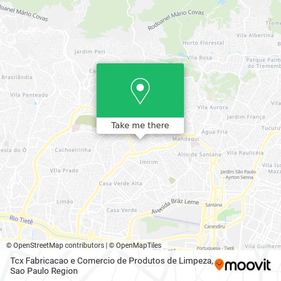 Tcx Fabricacao e Comercio de Produtos de Limpeza map