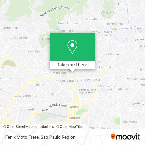 Fenix Moto Frete map