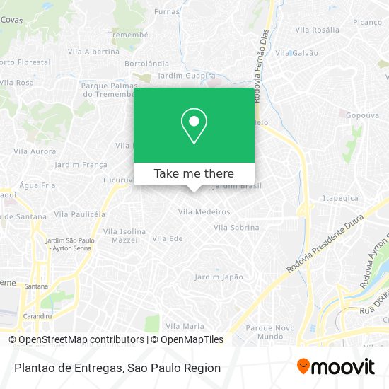 Plantao de Entregas map