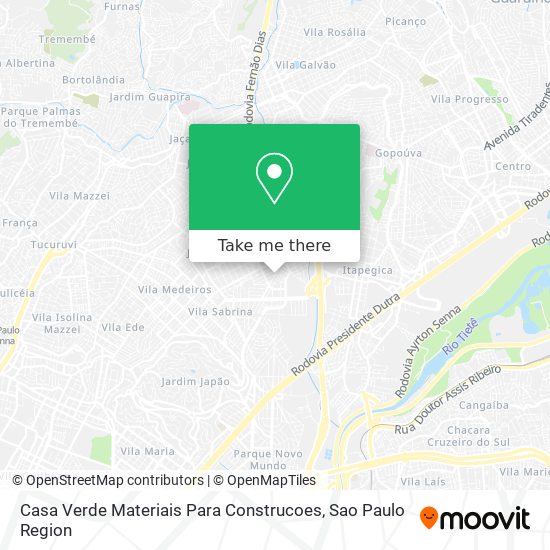 Casa Verde Materiais Para Construcoes map