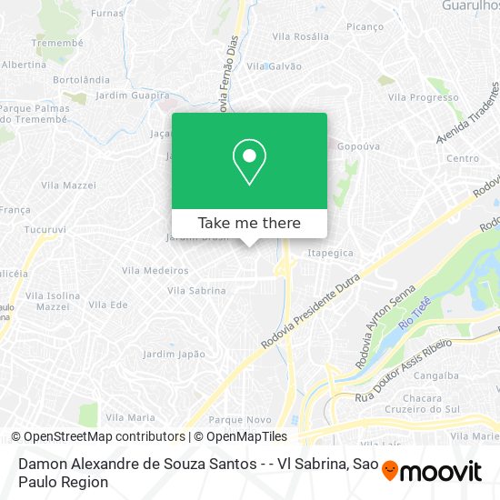 Damon Alexandre de Souza Santos - - Vl Sabrina map