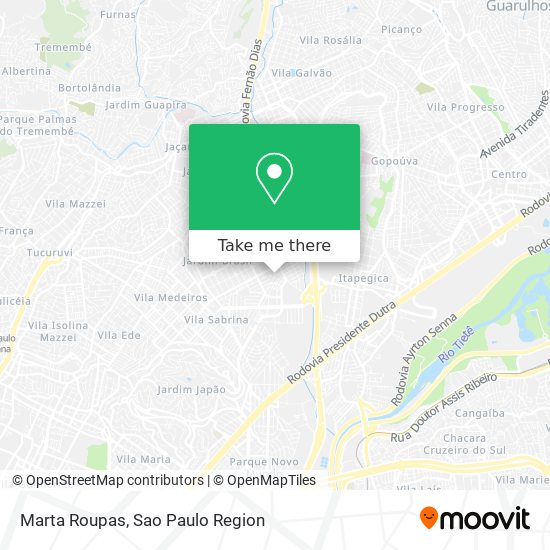 Mapa Marta Roupas