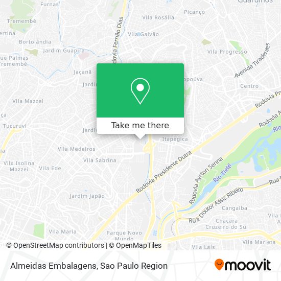 Almeidas Embalagens map