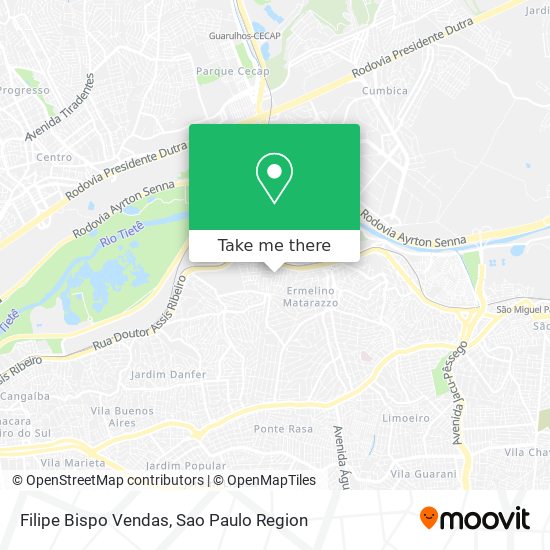 Filipe Bispo Vendas map