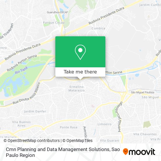 Cmn Planning and Data Management Solutions map