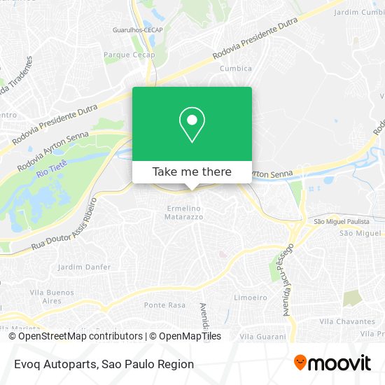 Evoq Autoparts map