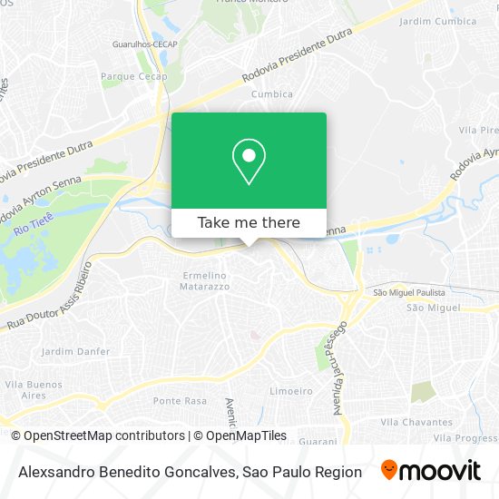 Mapa Alexsandro Benedito Goncalves