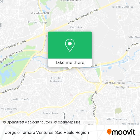 Jorge e Tamara Ventures map