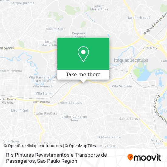 Mapa Rfs Pinturas Revestimentos e Transporte de Passageiros