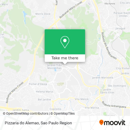 Mapa Pizzaria do Alemao