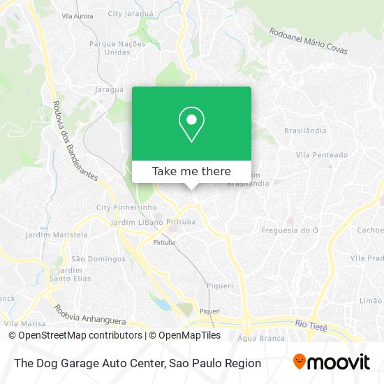 The Dog Garage Auto Center map