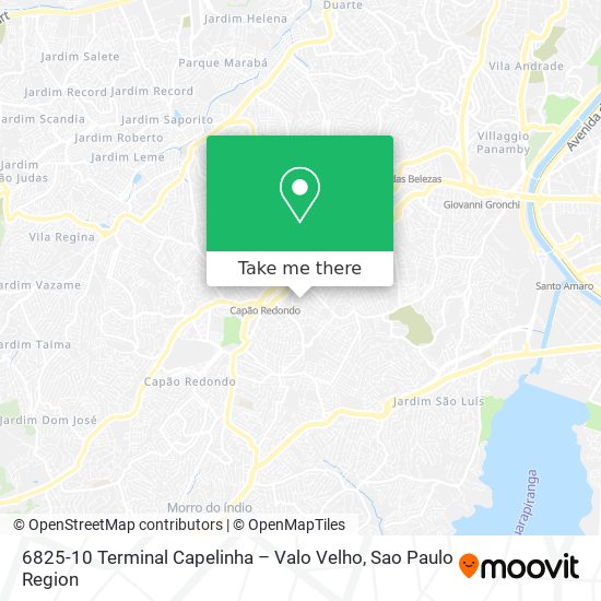 Mapa 6825-10 Terminal Capelinha – Valo Velho