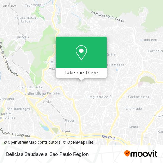 Mapa Delicias Saudaveis