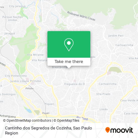 Cantinho dos Segredos de Cozinha map