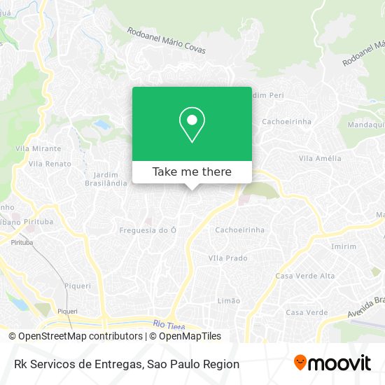 Mapa Rk Servicos de Entregas