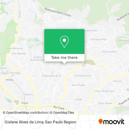 Mapa Gislene Alves de Lima