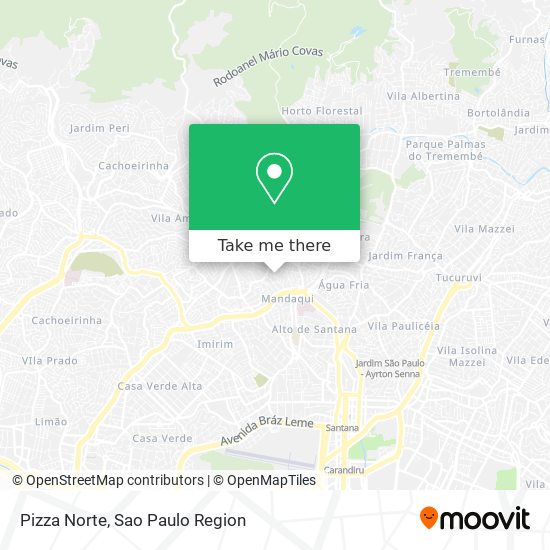 Pizza Norte map