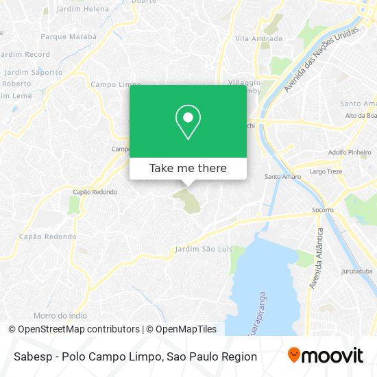 Sabesp - Polo Campo Limpo map
