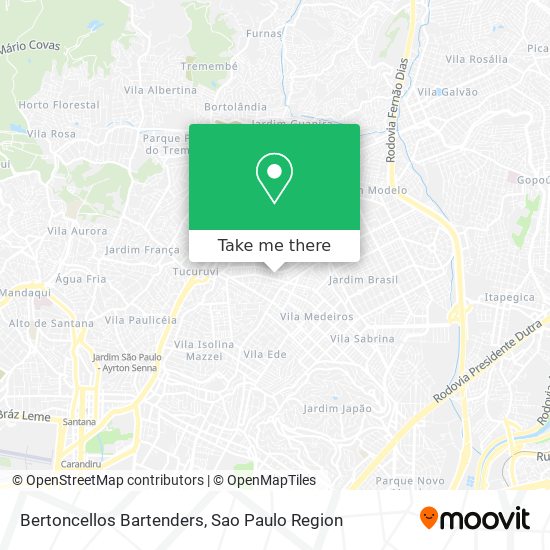 Bertoncellos Bartenders map