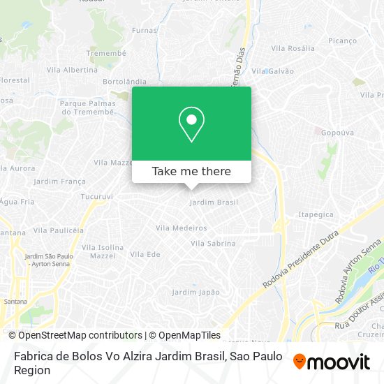 Fabrica de Bolos Vo Alzira Jardim Brasil map