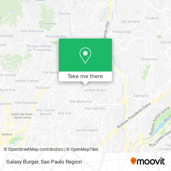 Mapa Galaxy Burger