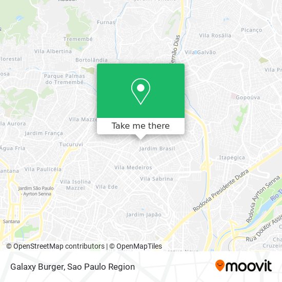 Galaxy Burger map