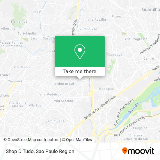 Shop D Tudo map