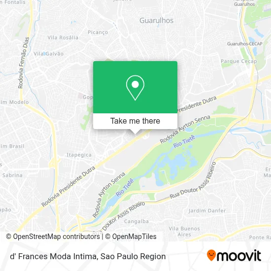 d' Frances Moda Intima map