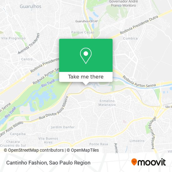 Cantinho Fashion map