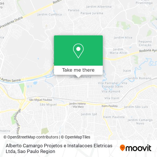 Alberto Camargo Projetos e Instalacoes Eletricas Ltda map