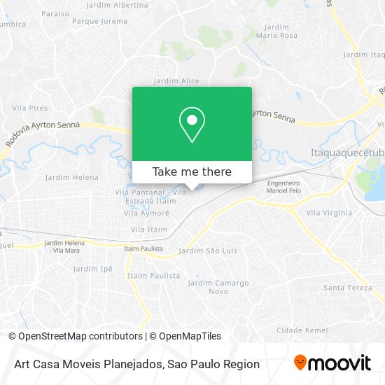 Art Casa Moveis Planejados map