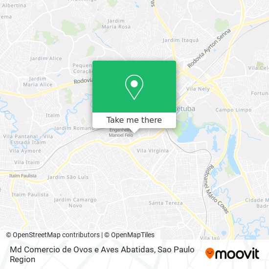 Md Comercio de Ovos e Aves Abatidas map