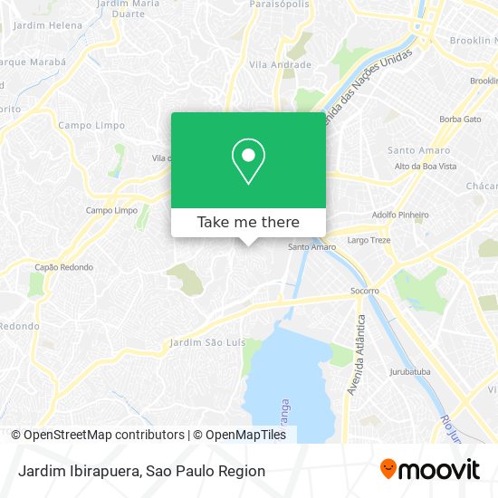 Mapa Jardim Ibirapuera