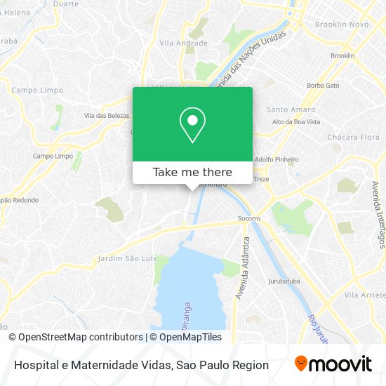 Hospital e Maternidade Vidas map