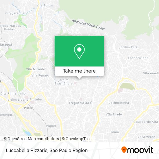 Luccabella Pizzarie map