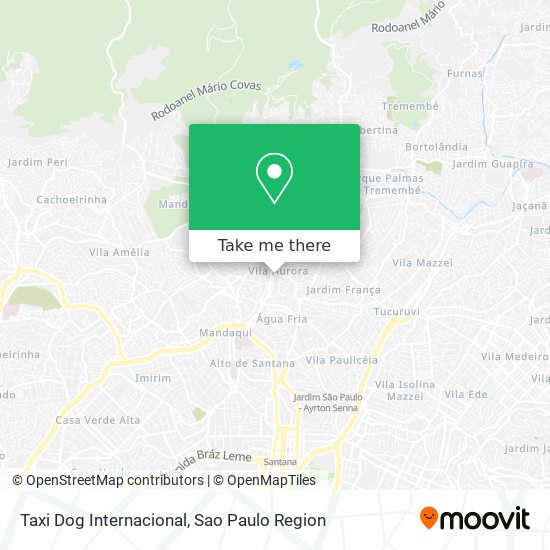 Taxi Dog Internacional map