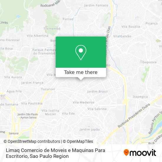 Limaq Comercio de Moveis e Maquinas Para Escritorio map